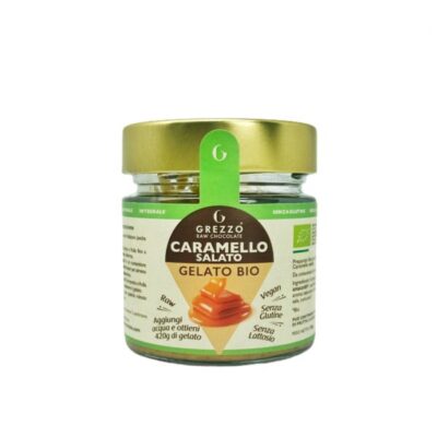 Preparato Bio per Gelato al Caramello Salato (conf. da 8pz x 180g)