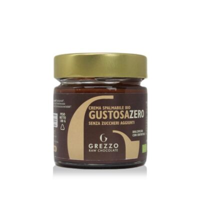 Gustosa Zero Bio Crema Spalmabile senza zuccheri aggiunti con eritritolo - Grezzo Raw Chocolate